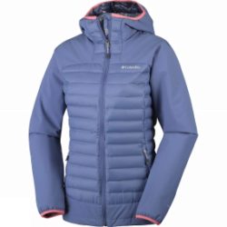 Columbia Womens Dutch Hollow Hybrid Jacket Bluebell / Hot Coral